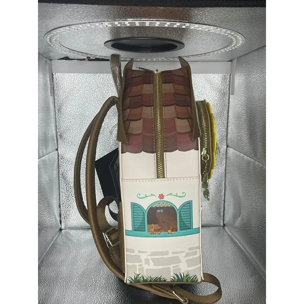 Loungefly Wondercon Disney Pinocchio Cuckoo Clock House Mini Backpack Brown NWT